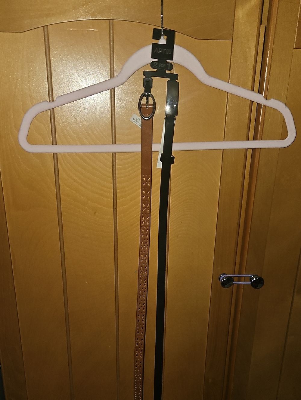 APT. 9 Two Slim Women's Belts — Brown & Black